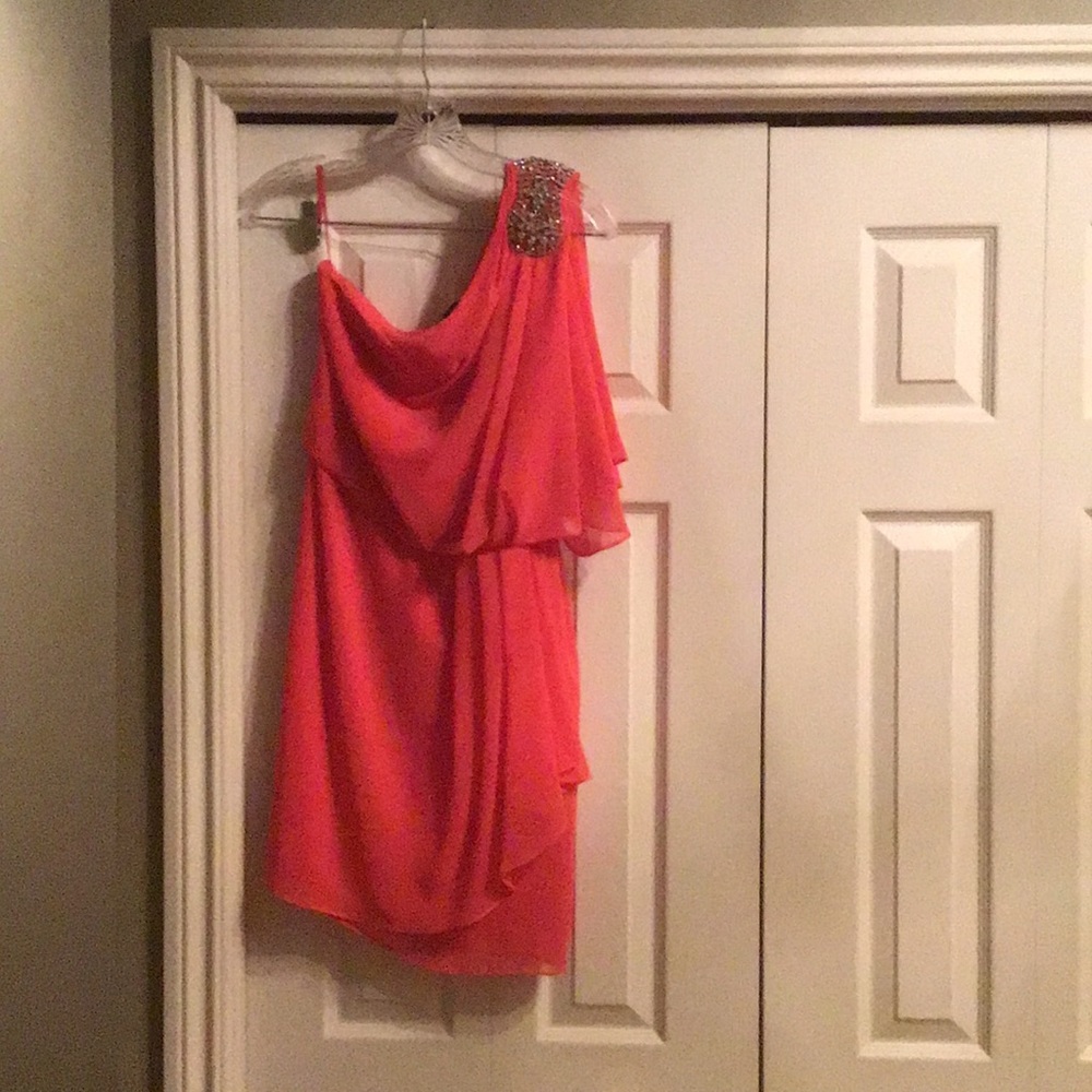 One shoulder mini dress